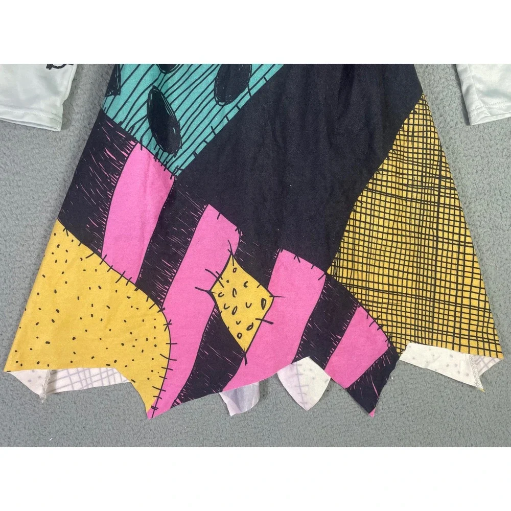 Disney Nightmare Before Christmas Sally Patchwork Costume Dress Girls 9/10 Pink